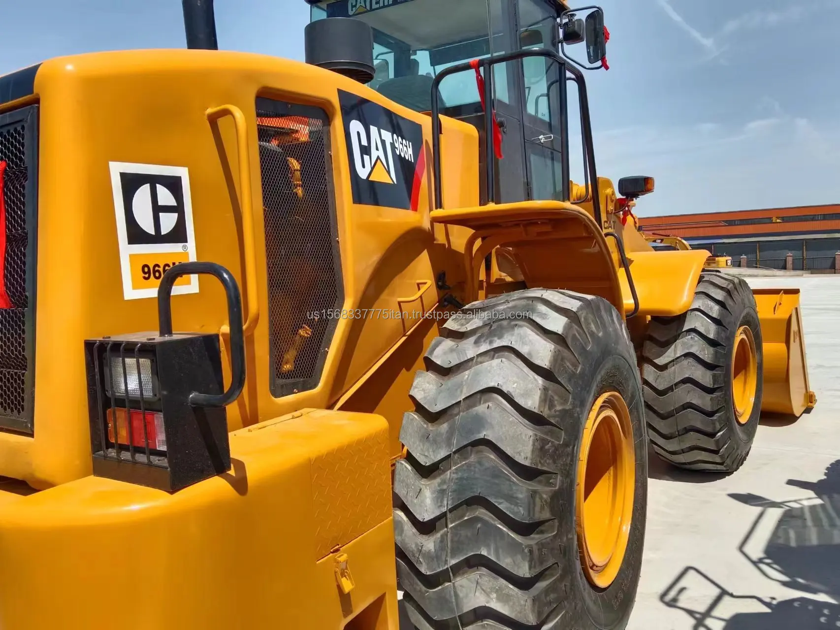 Подержанная Кошка 966 H погрузчик подержанная техника Большая гусеница кошка подержанный разумная цена Высокое качество