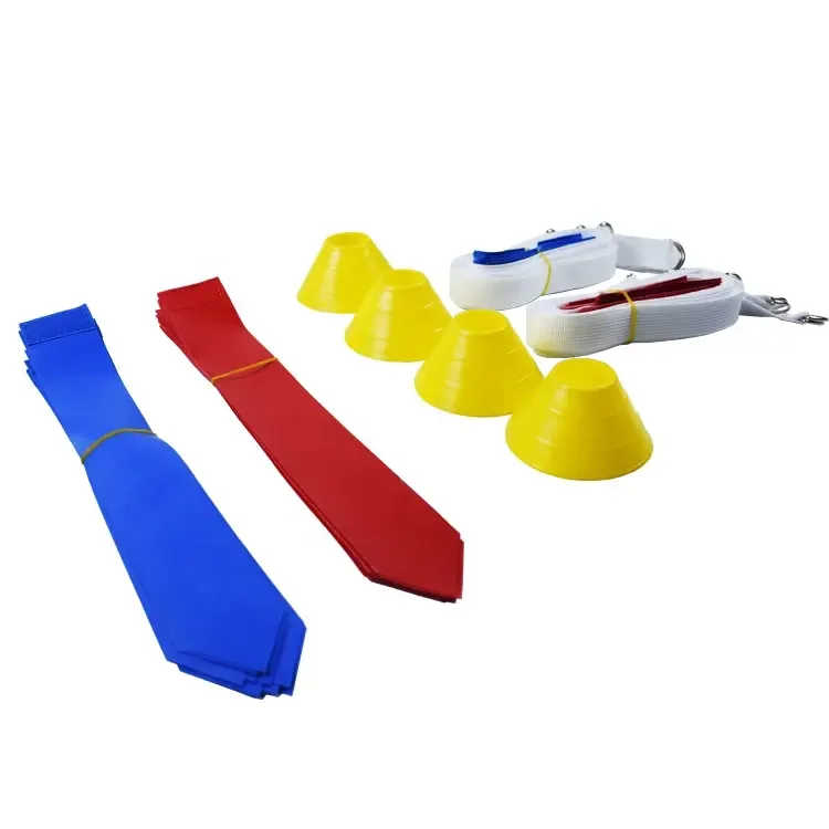 Athletic Works 10 Person Velcro Flag Football Set Durable Flag And Belt Training Football