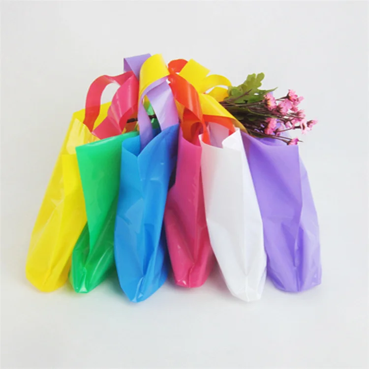 Patch handle hdpe die cut handle plastic shopping bag, t shirt bag
