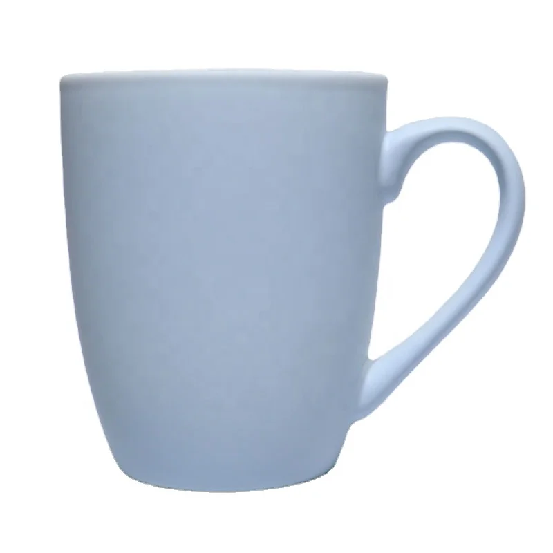 
11oz Innovative Rubber Coated Finishing Silicone Style Outside Surface Ceramic Soft Touch Mug 