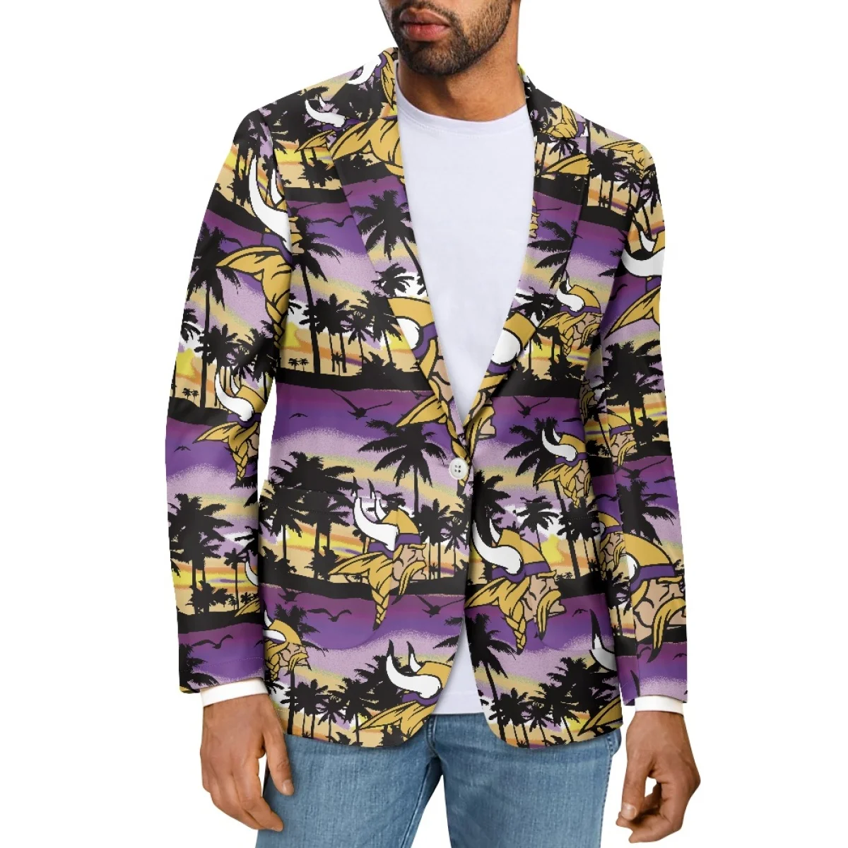 Custom Fashion Casual Spring Autumn Lattice Pocket One Piece Blazers Suit Coat Jacket Man Suit