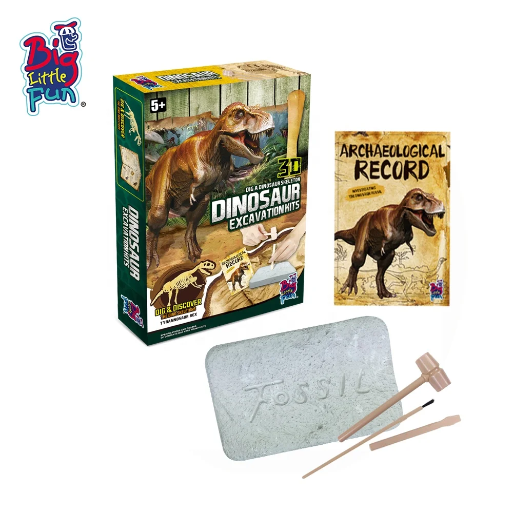 dinosaur party educational diy  dinosaur skeleton and fossil T-rex toys