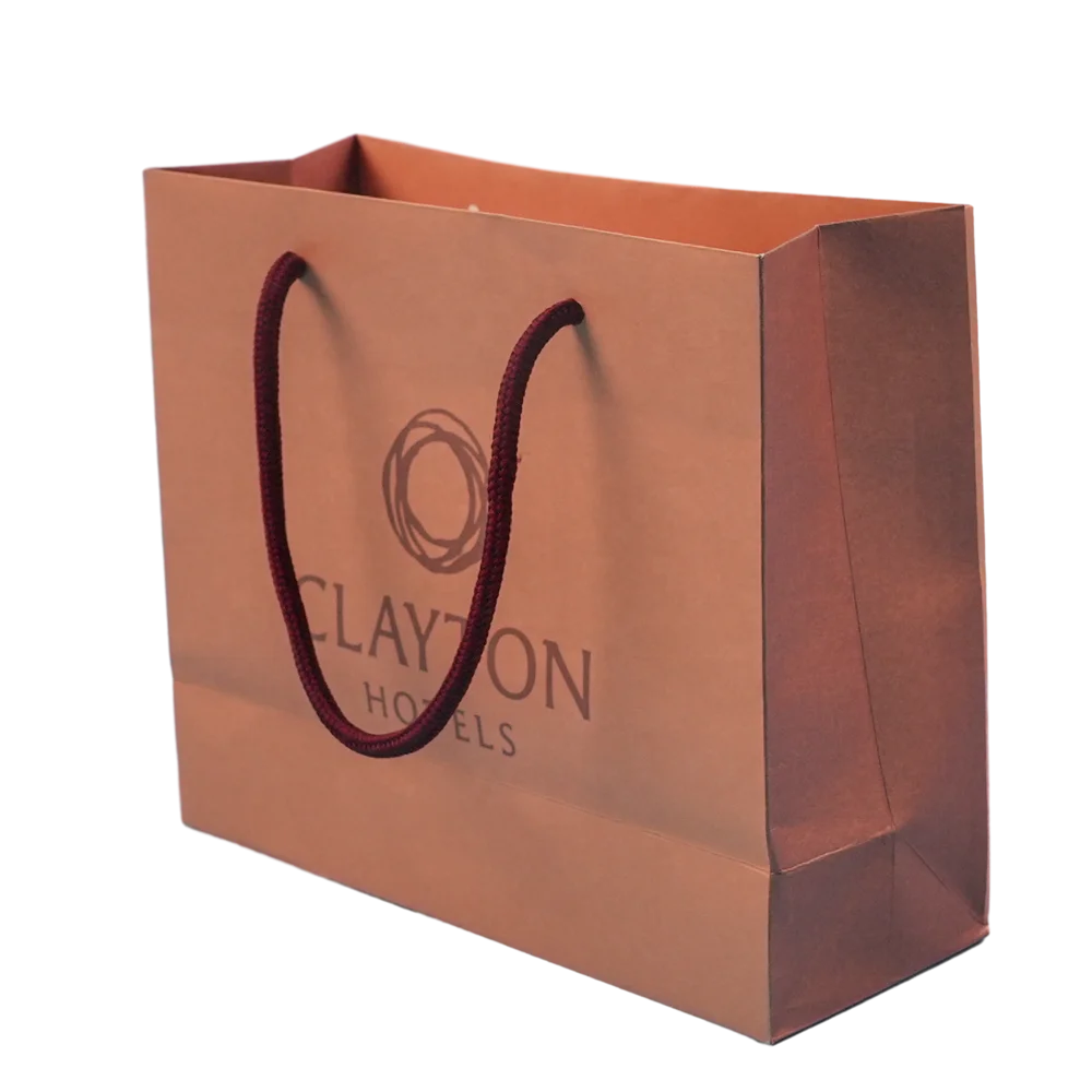 Factory Custom Printing Recyclable Art Paper Bag With Handles Cowhide Creative Cartoon Shopping Gift Handbag