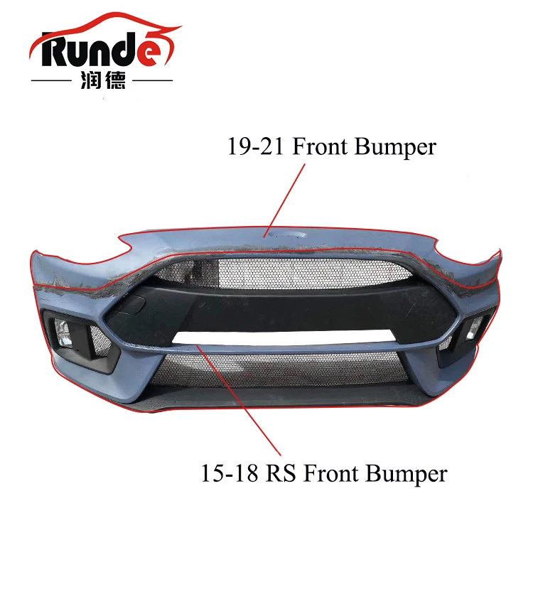 Передний бампер Runde RS Fusion для Ford Focus 2019-2021