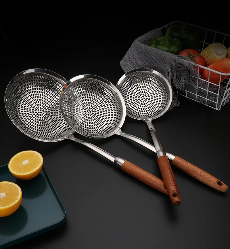 2022 New 304 stainless steel colander household vegetable hot pot kitchen colanders & strainers