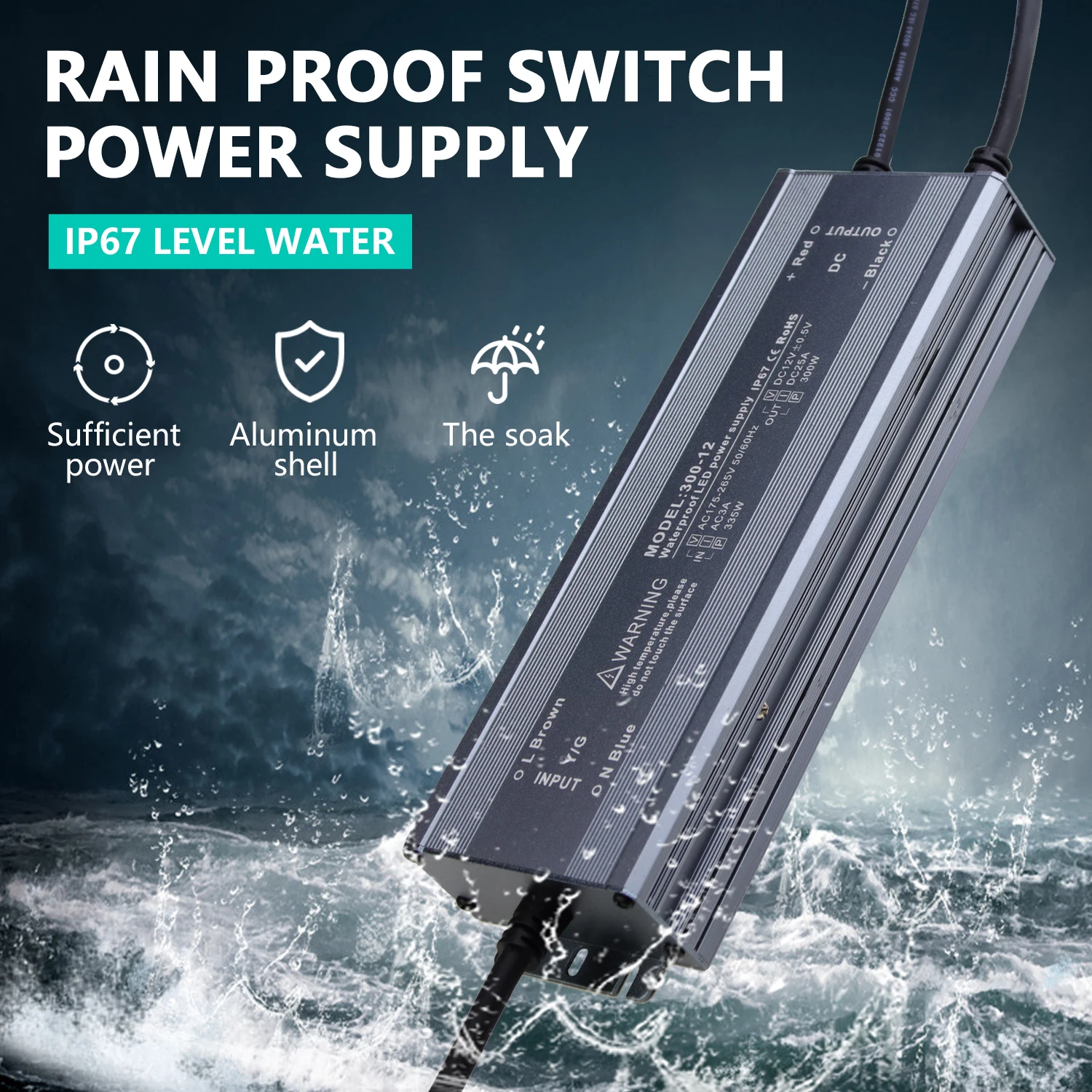 T8 Led 9-18V Driver Constant Voltage 150W 300W Mini 3X1W Led Driver Power Supply Dcr-150 Output -1,25 A refletor led 100w