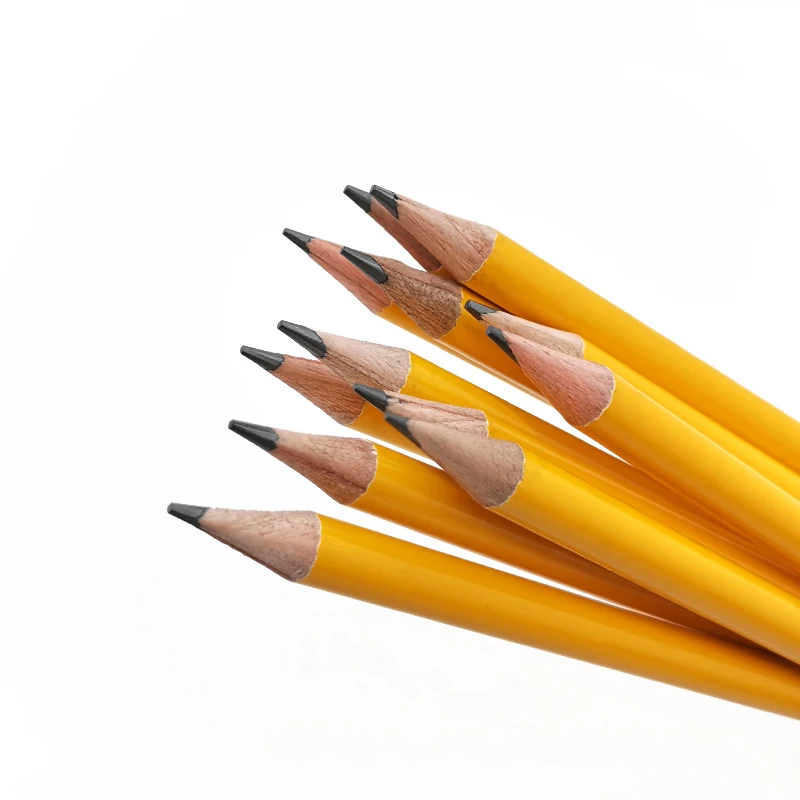 Popular in America wooden mongol pencil customer logo HB yellow pencils standard pencil with eraser tip
