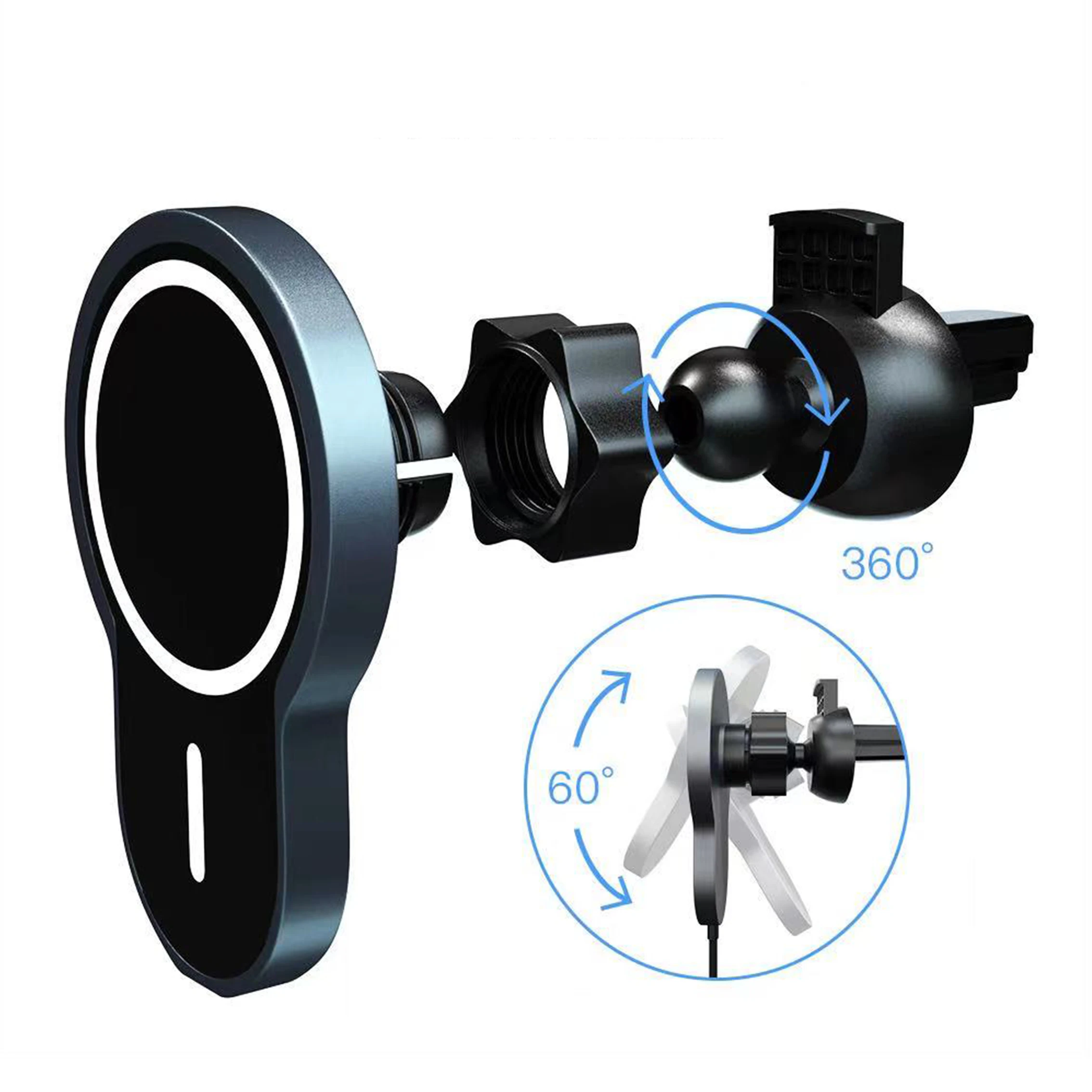 Shenzhen wireless charging X6 magnetic car handphone fast charger wireless charging for  iphone 12 13