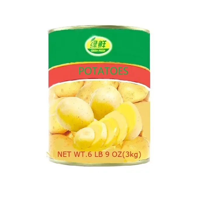 Chinese new season factory sales  canned potato whole/slice/dice in tin different specifications  low price & high quality