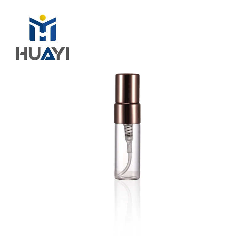 Empty 5ml - 12ml glass bottle tube with screw cap for attar perfume bottles
