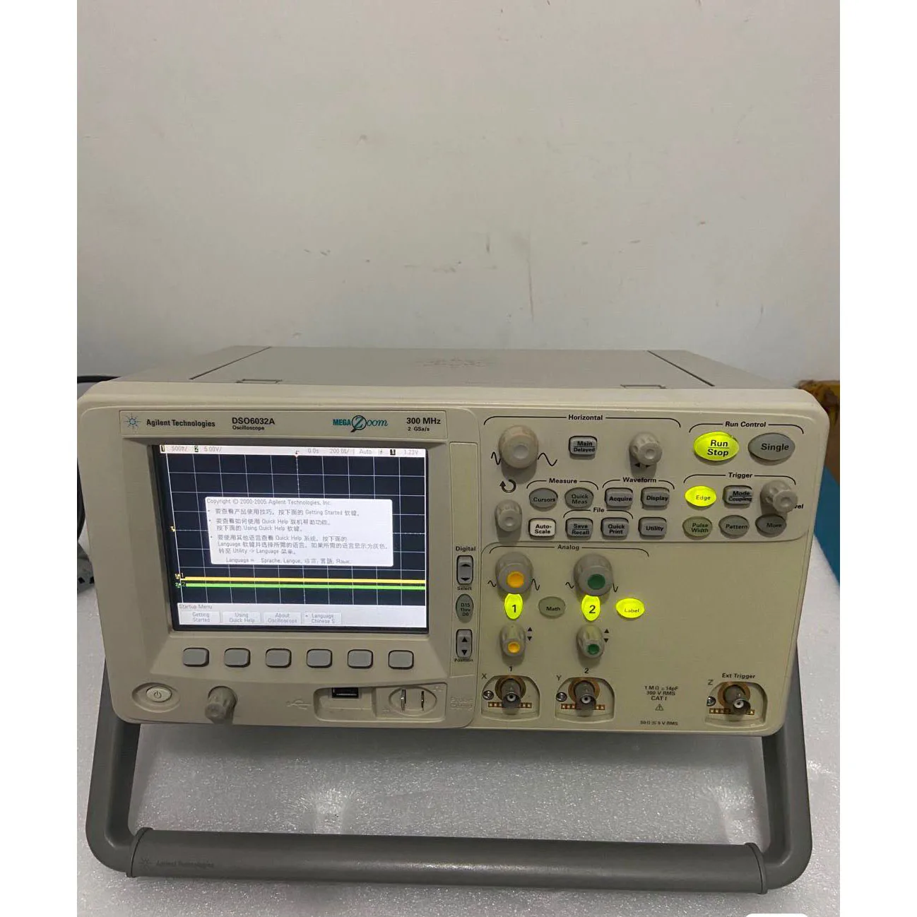 hp/Keysight Agilent DSO6032A 300MHz 2GS/s 2Ch Oscilloscope