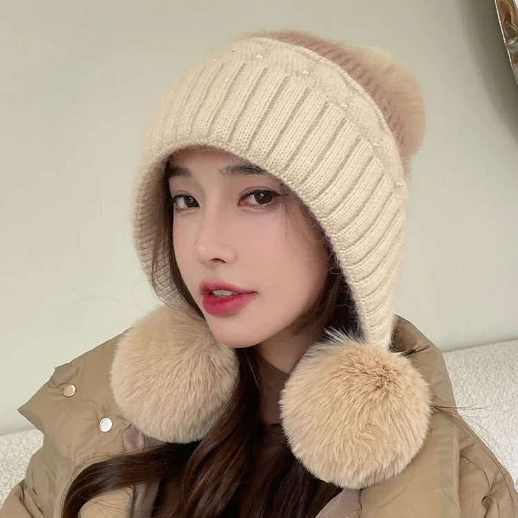 Designer High Quality Custom Women Knitted Winter Hats Fashion New Style Warm Winter Knit Hat