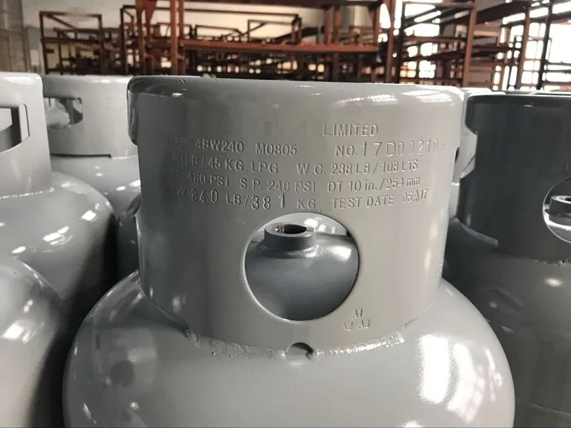 DOT4BW Standard 100 Pounds Propane Gas Tanks Empty Propane Cylinder with Valve