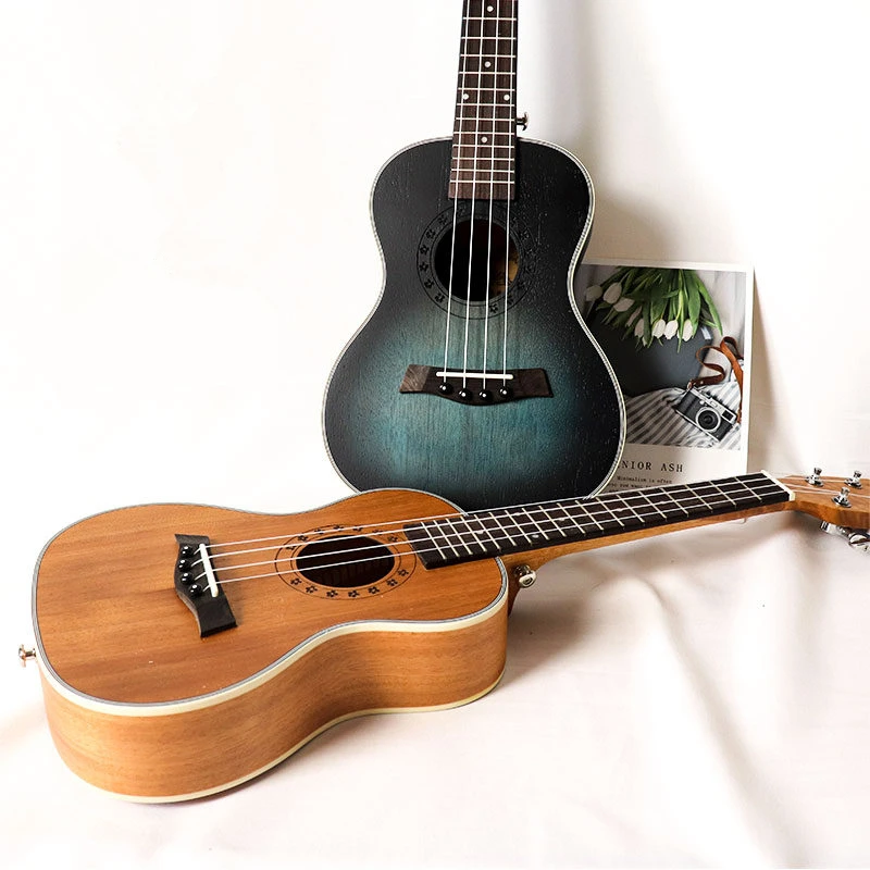 2021 Wholesale China Professional 4 Strings Mahogany wood Ukulele 23 inch ukulele