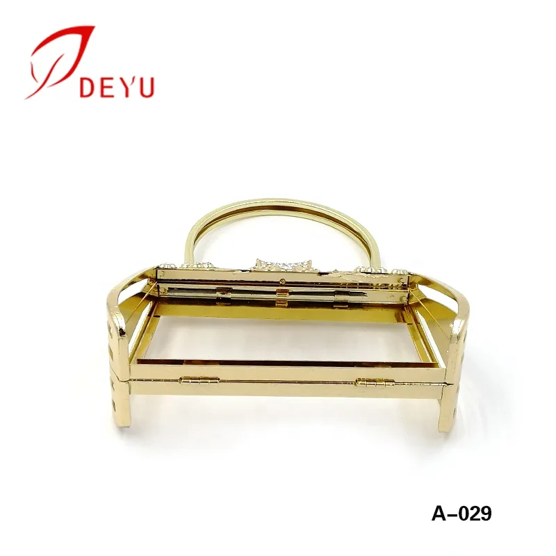 Newest Design Clutch Bag Metal Frame Purse Frame With Bag Handle Hardware