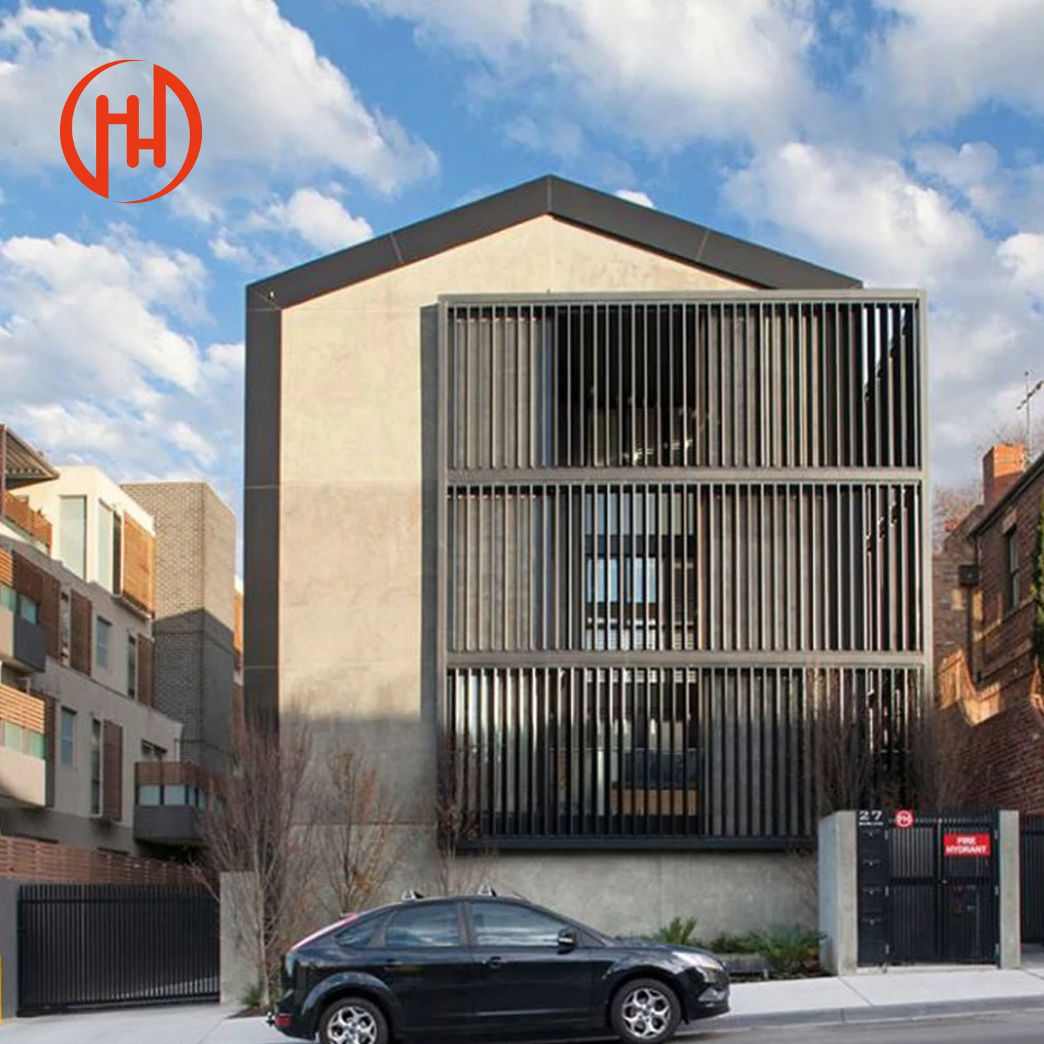 Architectural Sunshade Aluminum Louvers Aluminium Extruded Profiles Aerofoil Louvres