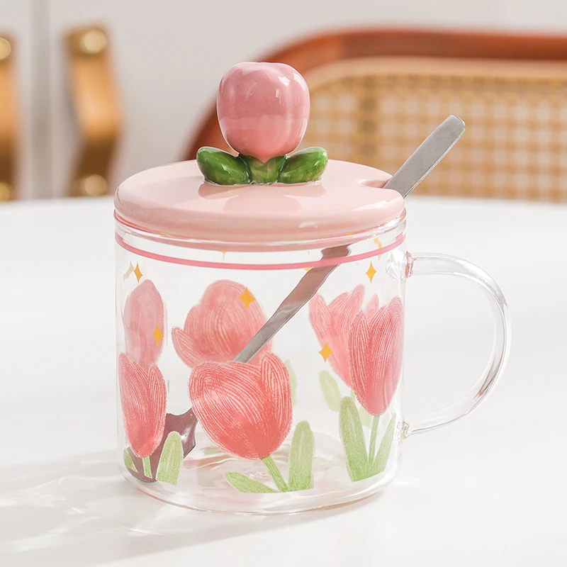Borosilicate Glass Mugs Heated Coffee Mug Custom Heat Resistance Glass Mug
