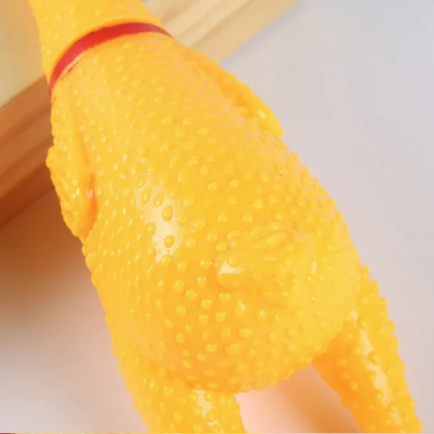 Funny Squeeze Soft Pvc Screaming Sound Chicken Toy Cooing Cock Animal Bathing Toys
