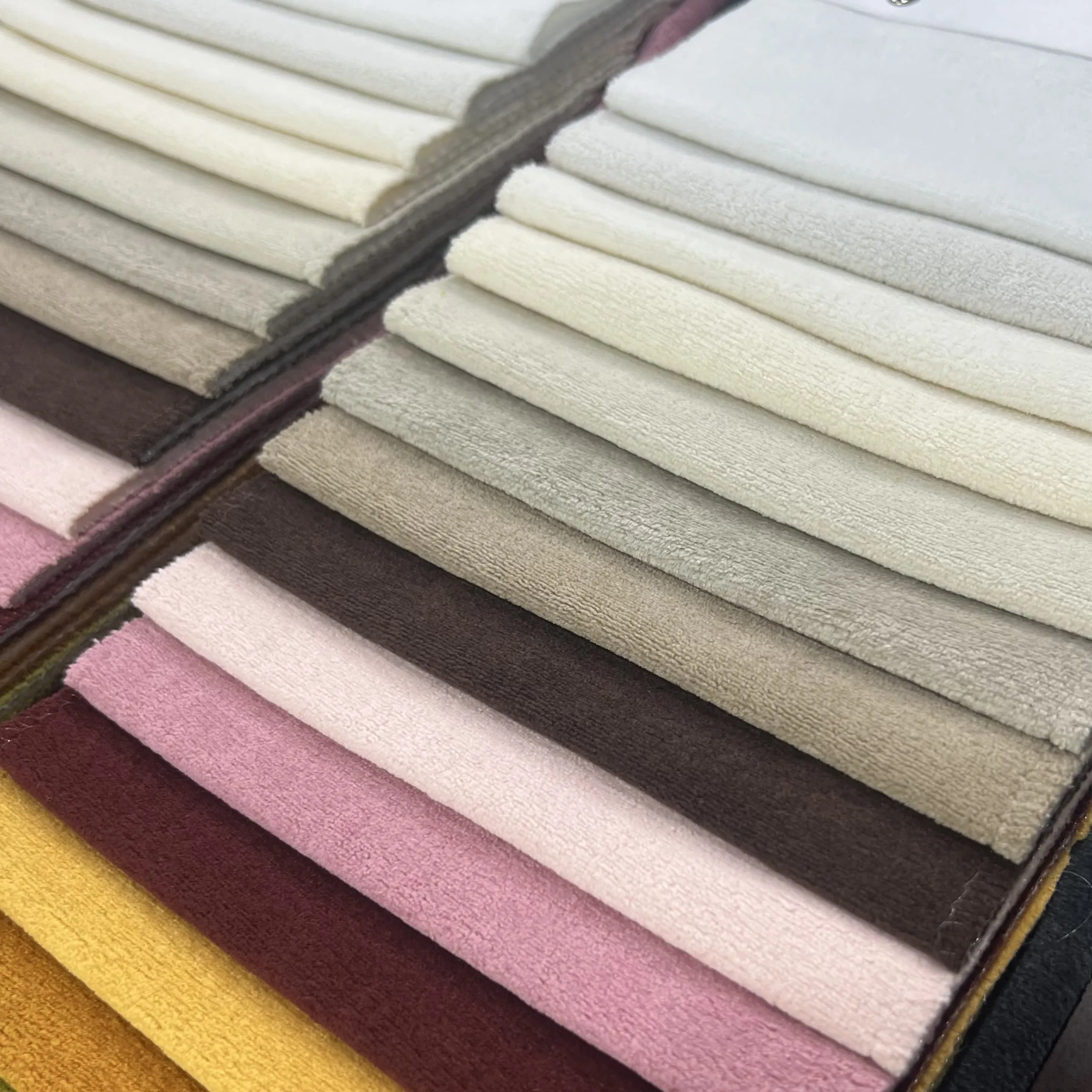 High Quality Woven and Dyed Polyester Velvet Fabric for Sofa Covers Home Textiles and Upholstery Direct from Factory