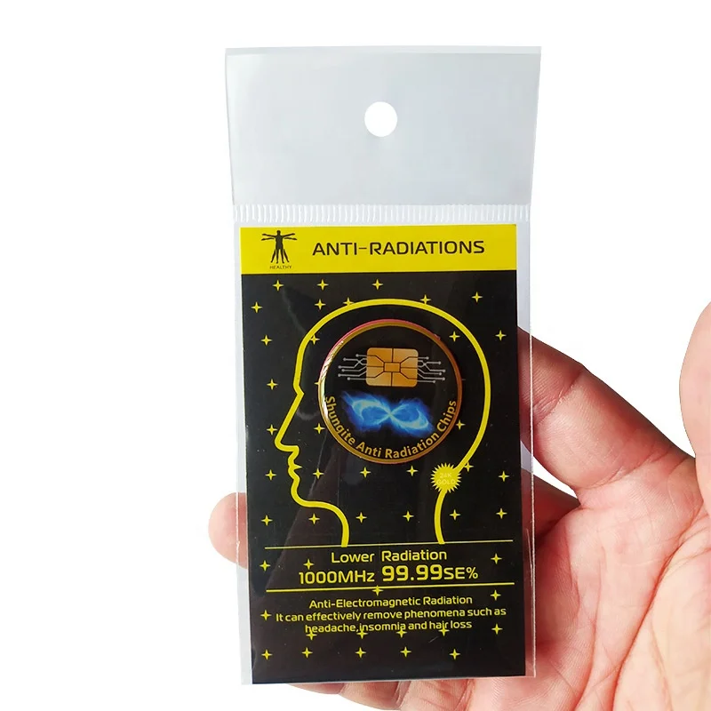 Shungite Energy Shield 5G Blocker Sticker Shungite Anti Radiation Chips For Cell Phone EMF Protection Anti Radiation Sticker