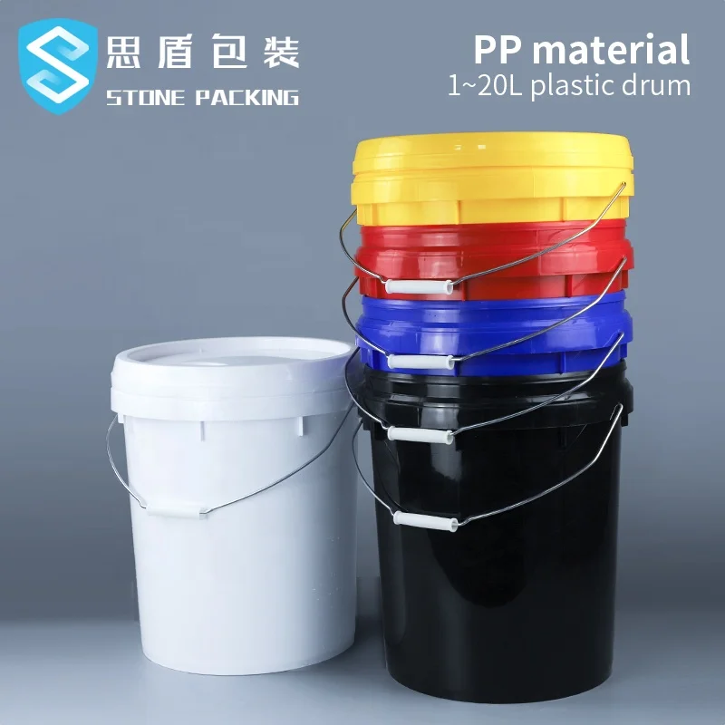  2L/4L/5L/6L/10L/18/20L PP с открытым верхом ведро 1-20 литров пластиковое