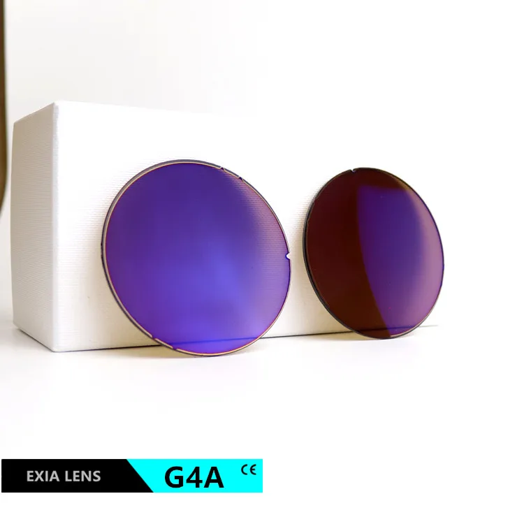 Линзы для солнцезащитных очков EXIA G4A коричневого цвета UV400 SHMC основание с синими покрытиями 4