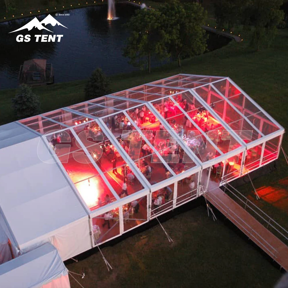 20x50M Large Wedding Party German Canopy prefab House Marquee Event Tents Malaysia Interior decoration with Air Conditioner