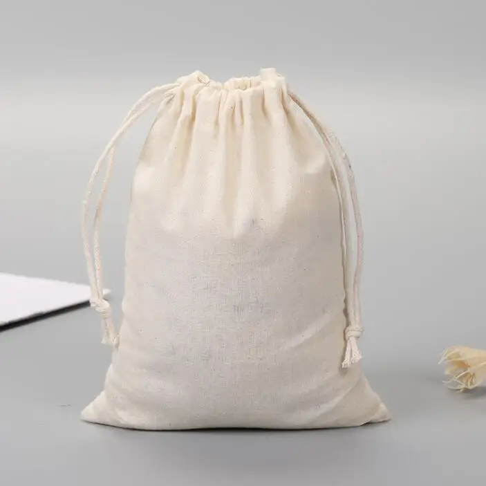 Factory Price Canvas Cotton Drawstring Shoe Bags Cloth Dust Bag Dustbag for shoes