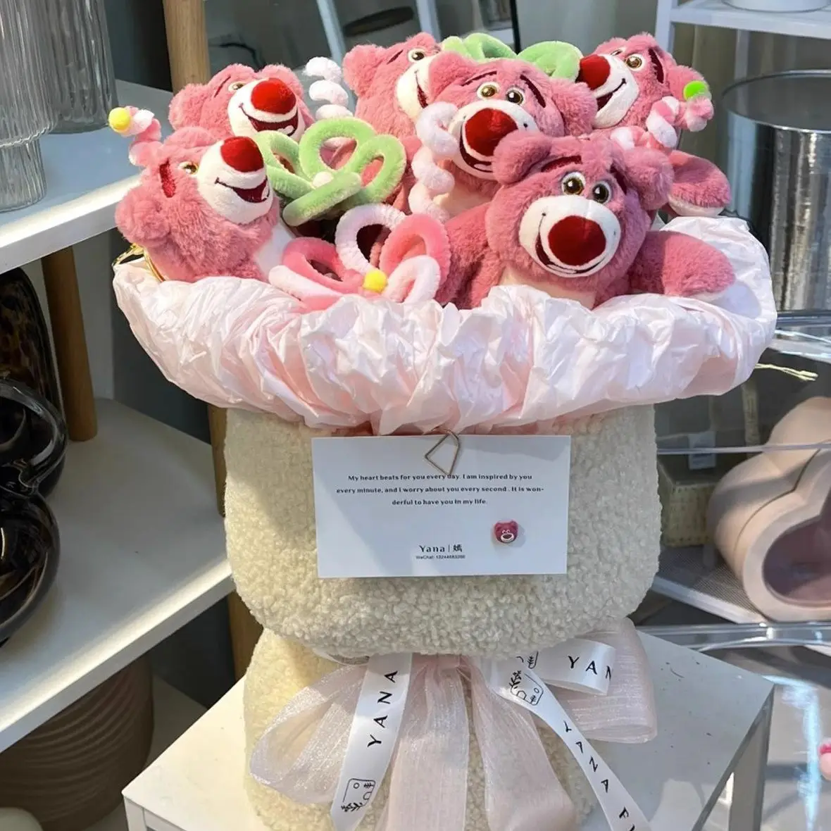 Wholesale Gift Bouquet Cartoon & Anime Kuromi My Melody Bouquet Doll Cute Flower Plush Valentines Day Gift Flower Plushie Toys