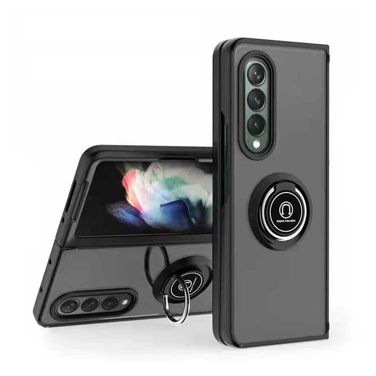 for Samsung Galaxy Z Fold 3 4 Magnetic Ring Holder Kickstand Protector de Celular