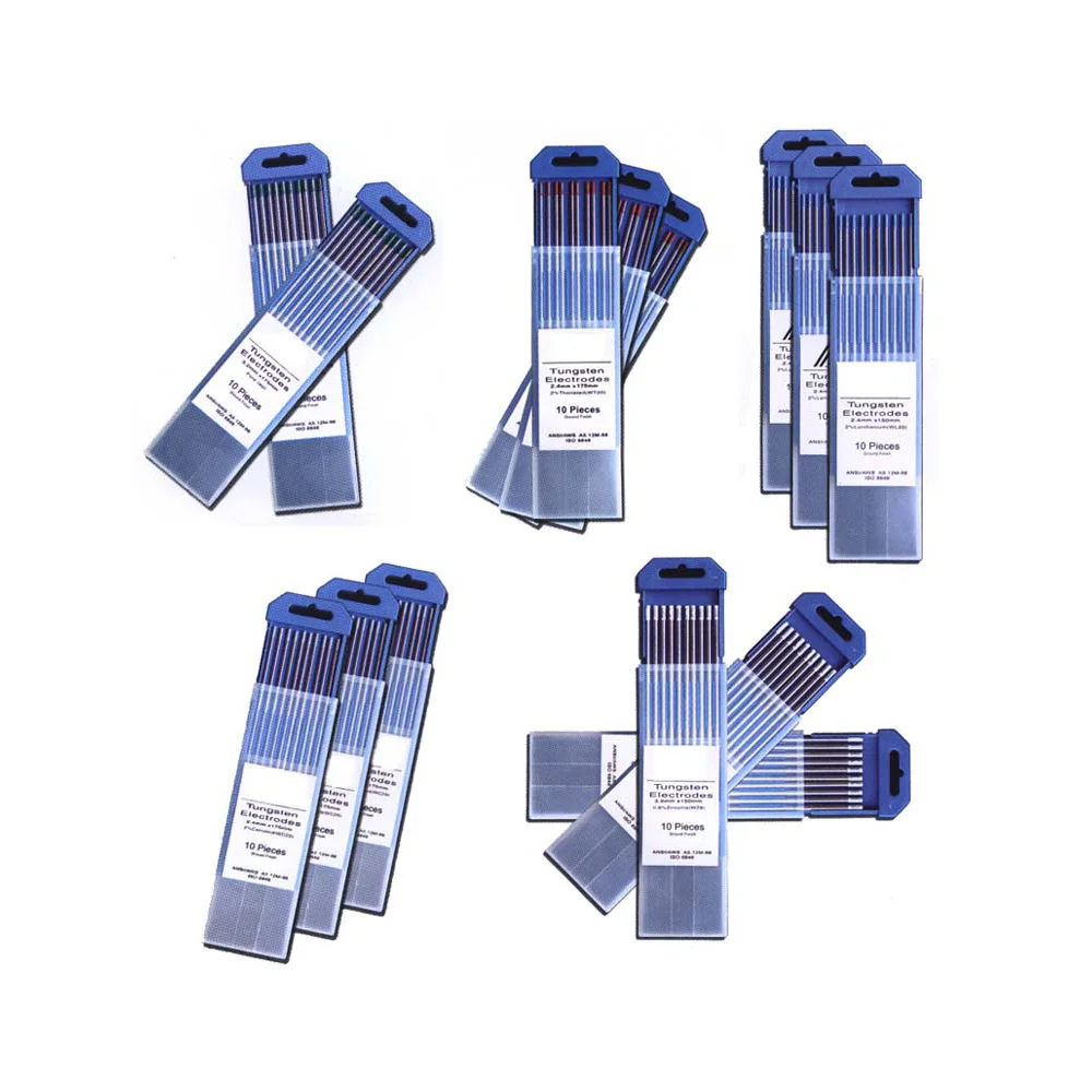 10 шт., вольфрамовые электроды WT20 WP WL20 WL15 WC20, сварочные электроды 150 мм 6 дюймов