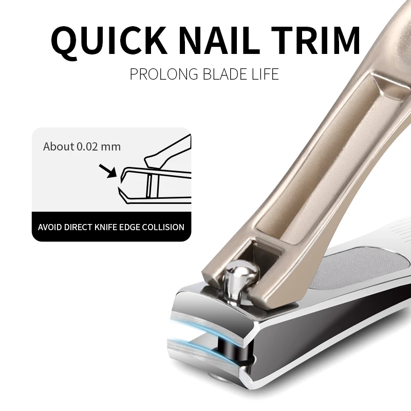 Professional Sharp Fingernail  Toenail Clipper Cutters   Household Nail Clippers Zinc Alloy for Women Men  Nail Beauty