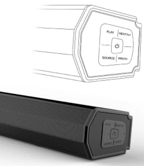 
2020 2.1 Big Bass TV Soundbar Bar Sound Speaker Subwoofer Home Theatre System with BT for LED TV and PC 