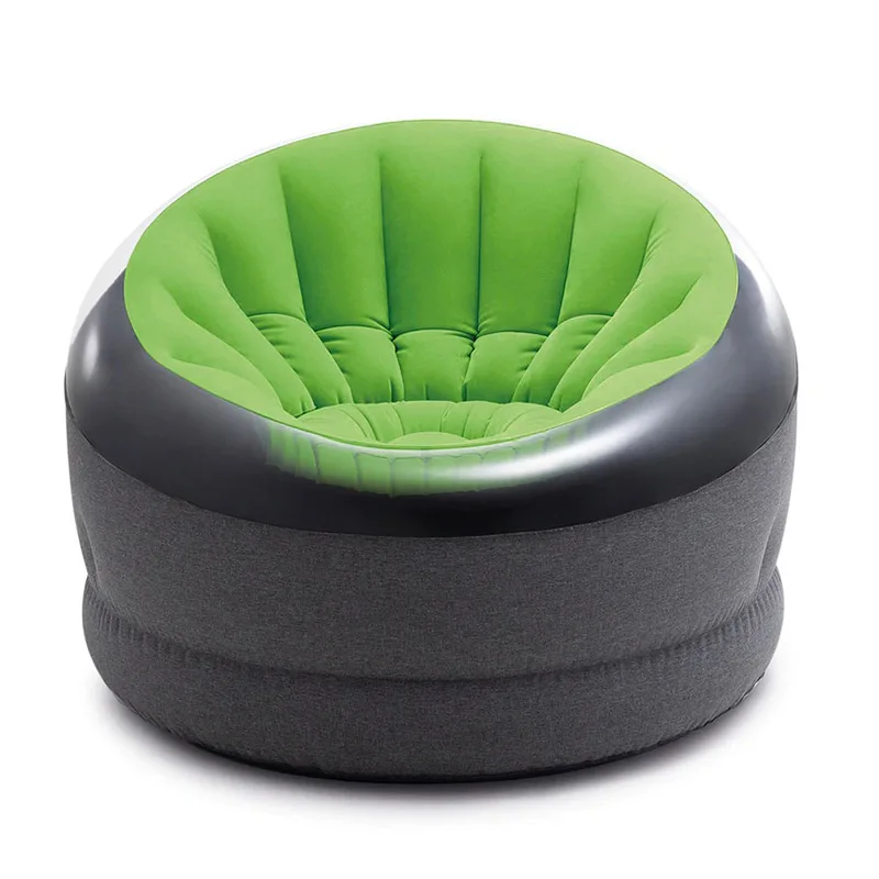 Intex 66581 High Quality PVC Flocked Inflatable Sofa Comfortable Air Sofa Chair Inflatable Lounge Sofa Chair for Dults