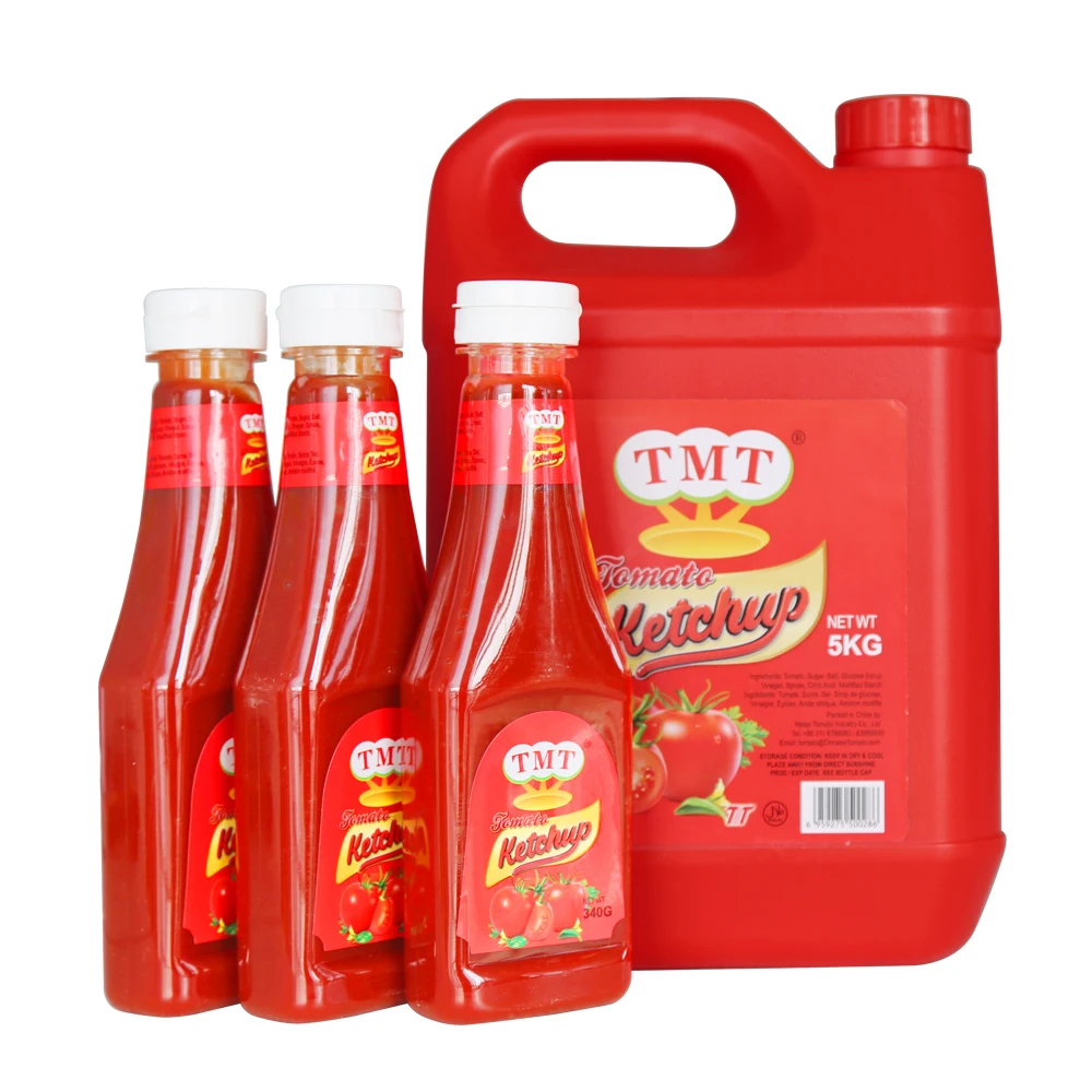 Factory Healthy Organic Delicious 340g or 5kg Tomato Ketchup from popular ketchup factory