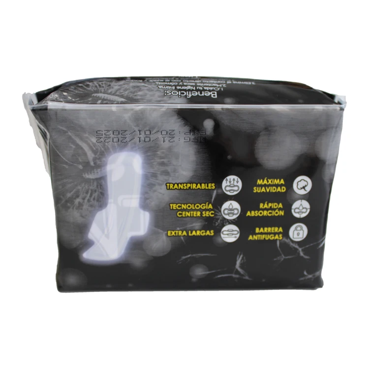 servilleta sanitaria Blood Absorbent Ultra Thin Mesh Sanitary Napkin Manufacturer with Wings