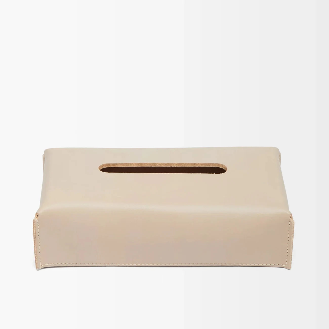 custom high quality facial tissue case leather/PU square tissue box