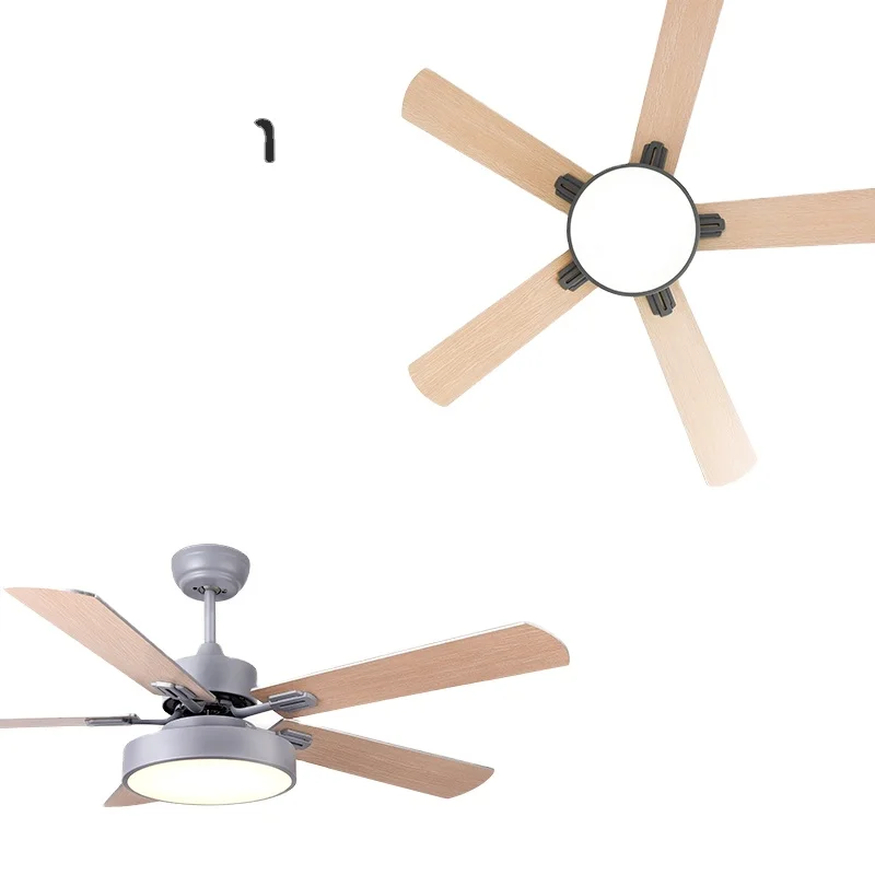 724B MDF blade Ceiling Fan With Light Living Room