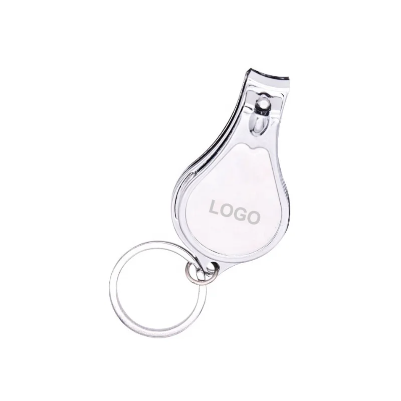 Promotional Key Chain Water Drop Shape Nail Clipper with Bottle Opener