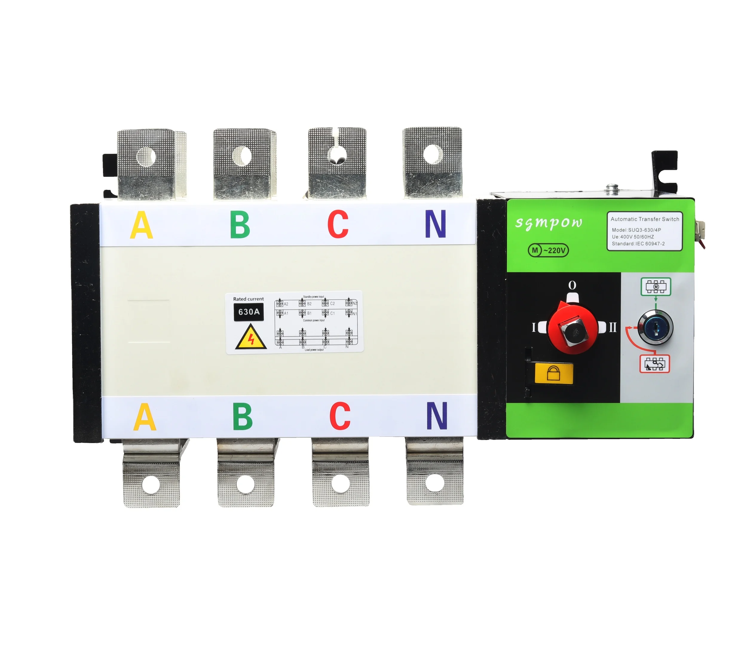 SUQ3-400A 4Pole 32Amp 300A Dual Power ATS Automatic Transfer Switch Generator Changeover Controller Switch