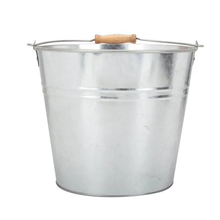 High Quality Round shape Metal Golden Color Galvanized Steel Beer Wine Ice Tin Bucket for bar