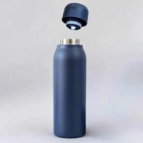 self-Cleaning and Stainless Steel Water Bottle with UV Water Purifier