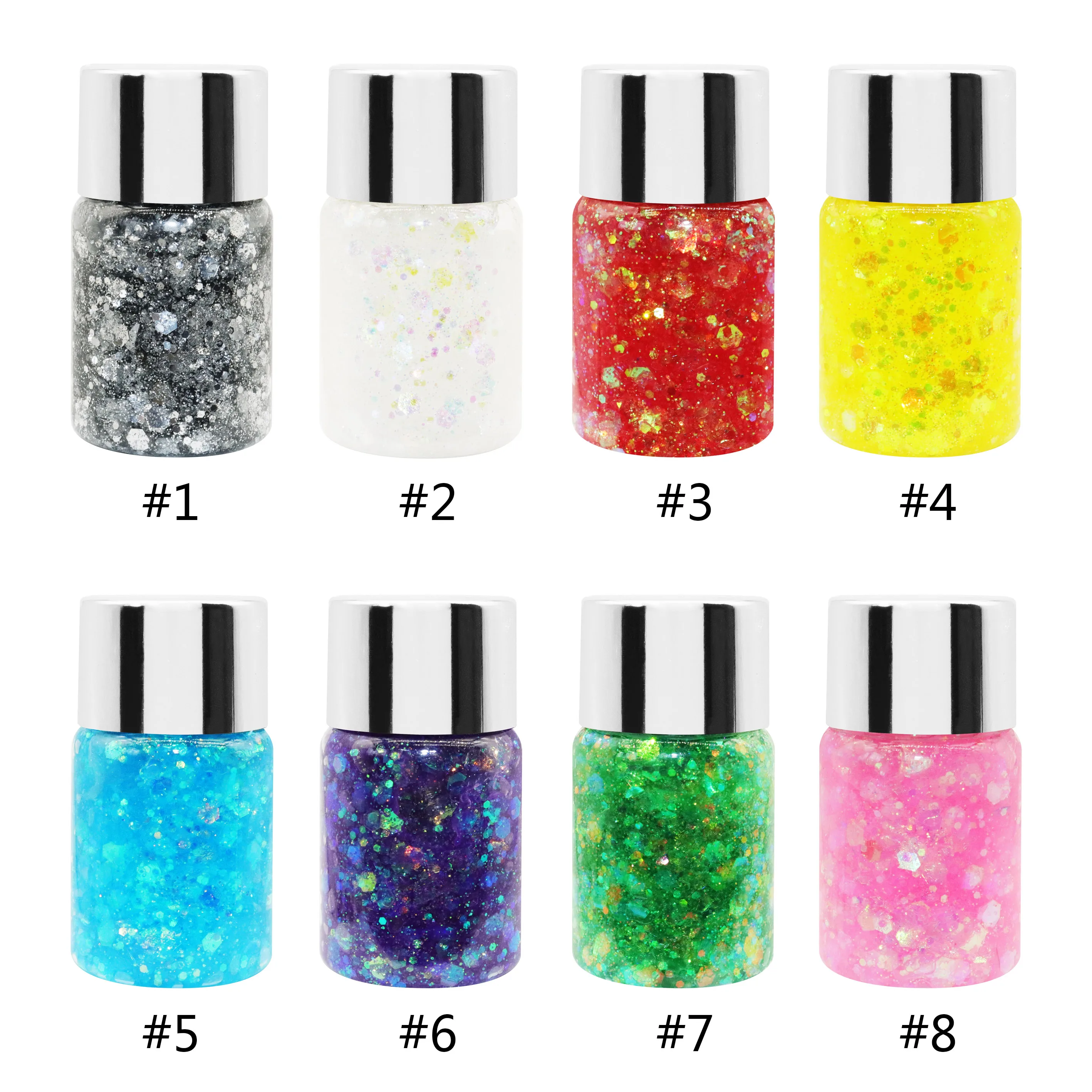 High Quality Single Glitter Jelly Sparkle Cream High Pigment Metallic Luminous DIY Makeup Gel Eye Powder Form Wholesale No Logo