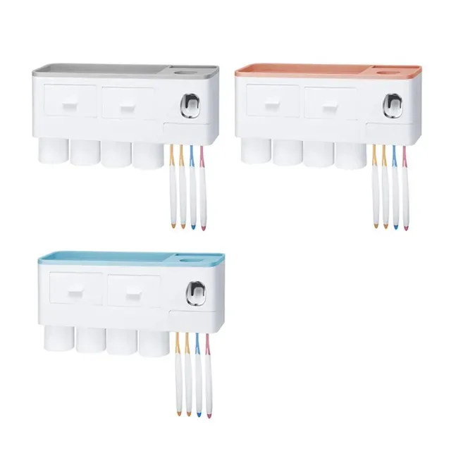 Professional Manufacturer Toothbrush Holder Rack Toothpaste Dispenser Toothbrush Holder