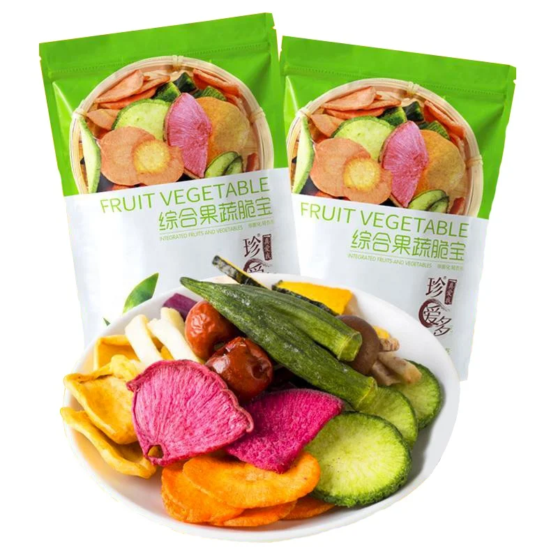 250g Vacuum Fried Vegetables & Fruits Dehydrated Mixed Dried Fruit Vegetable Chips Snacks