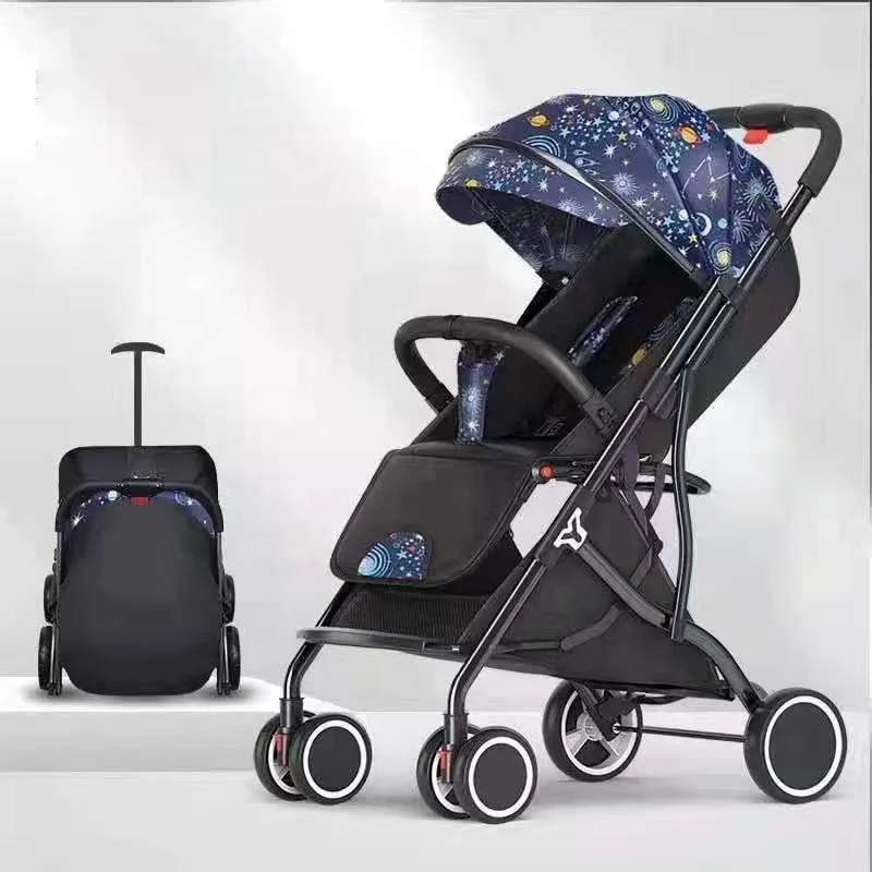 Modern multifunctional luxury portable new born infant sleeping prams foldable cart baby stroller for 4 in 1 car set