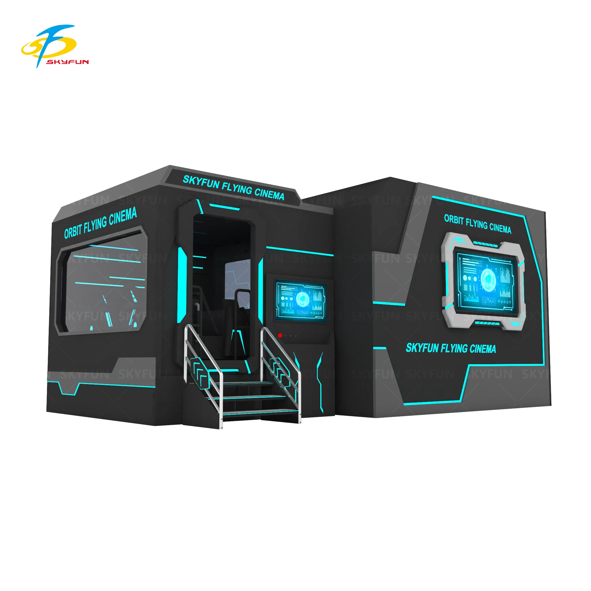 New Invention Custom Seat Immersive 3D Naked Track Theatre Professional Flying Cinema For Sale