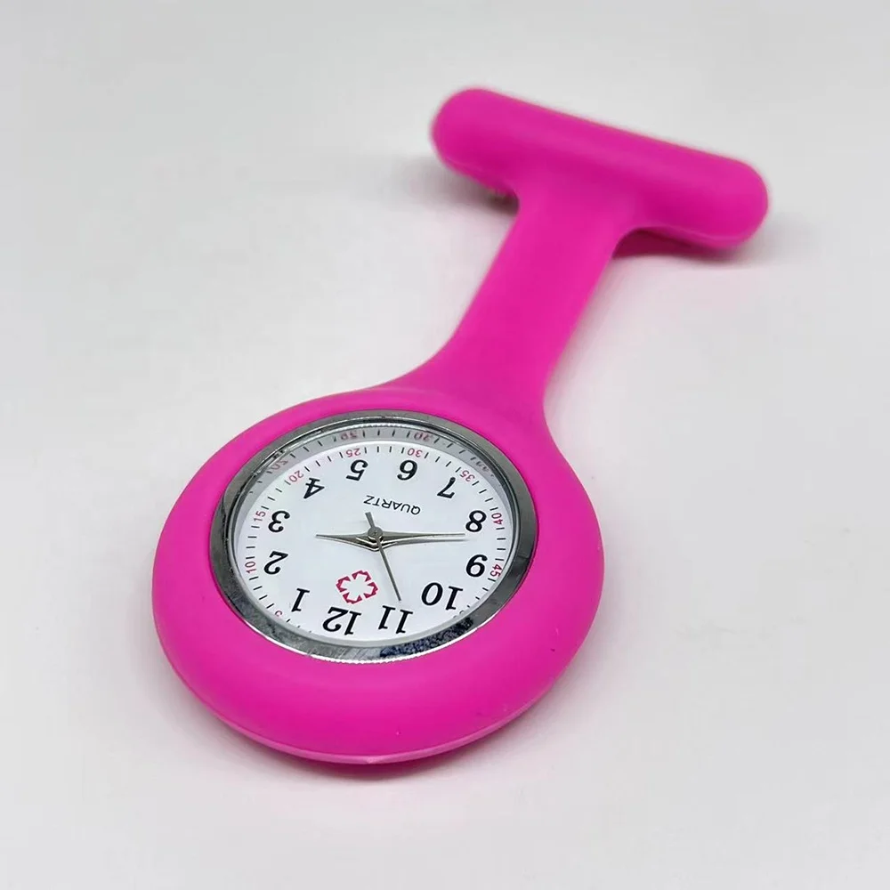 Wholesale price customizable silicone doctor fob breast watch for nurse