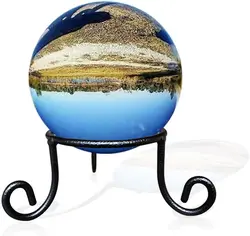 Ball Stand Gazing Globe Stand for Balls, Sphere Holder Wrought Iron Display Stand