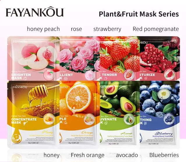 FAYANKOU  Skin Rejuvenating Collagen Facial Mask anti acne, aloe vera shrink pores  face mask skin care bulk facial masks